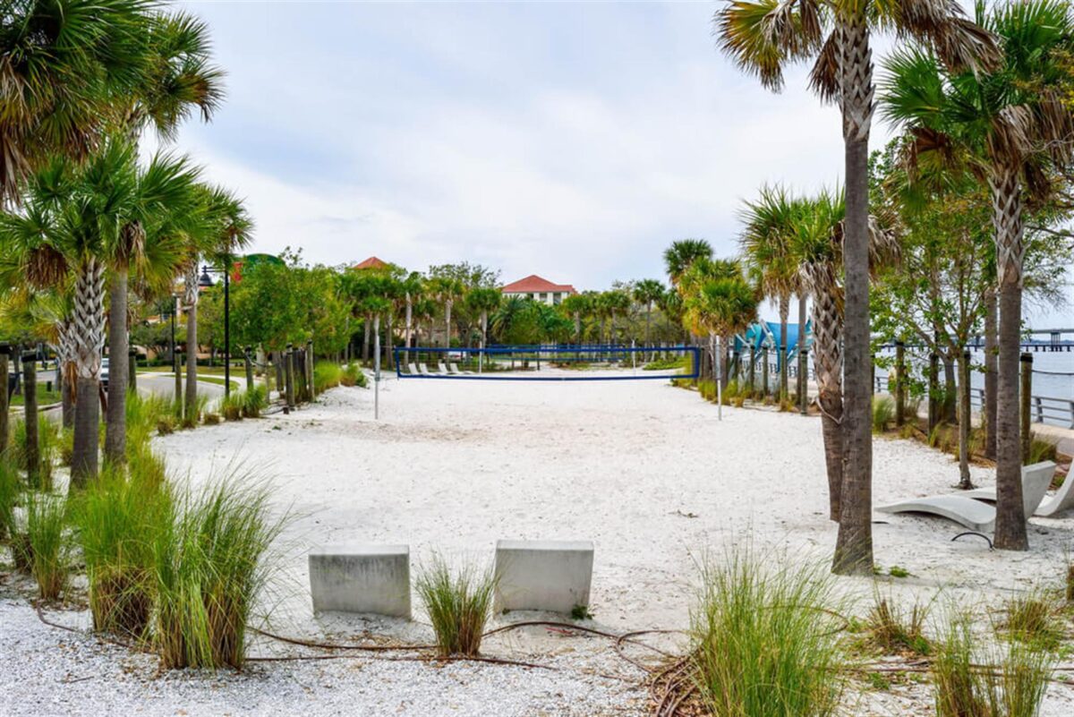 beach volleyball court